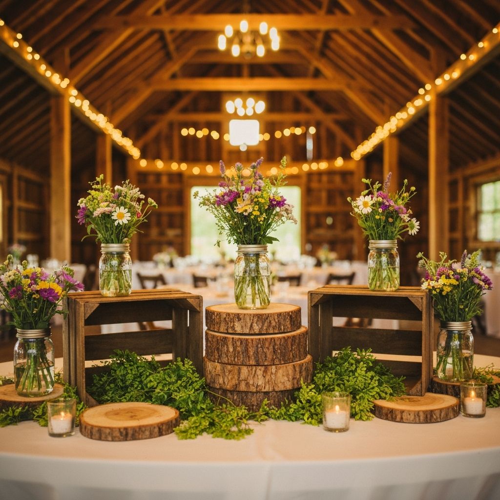 Rustikale Holz-Elemente