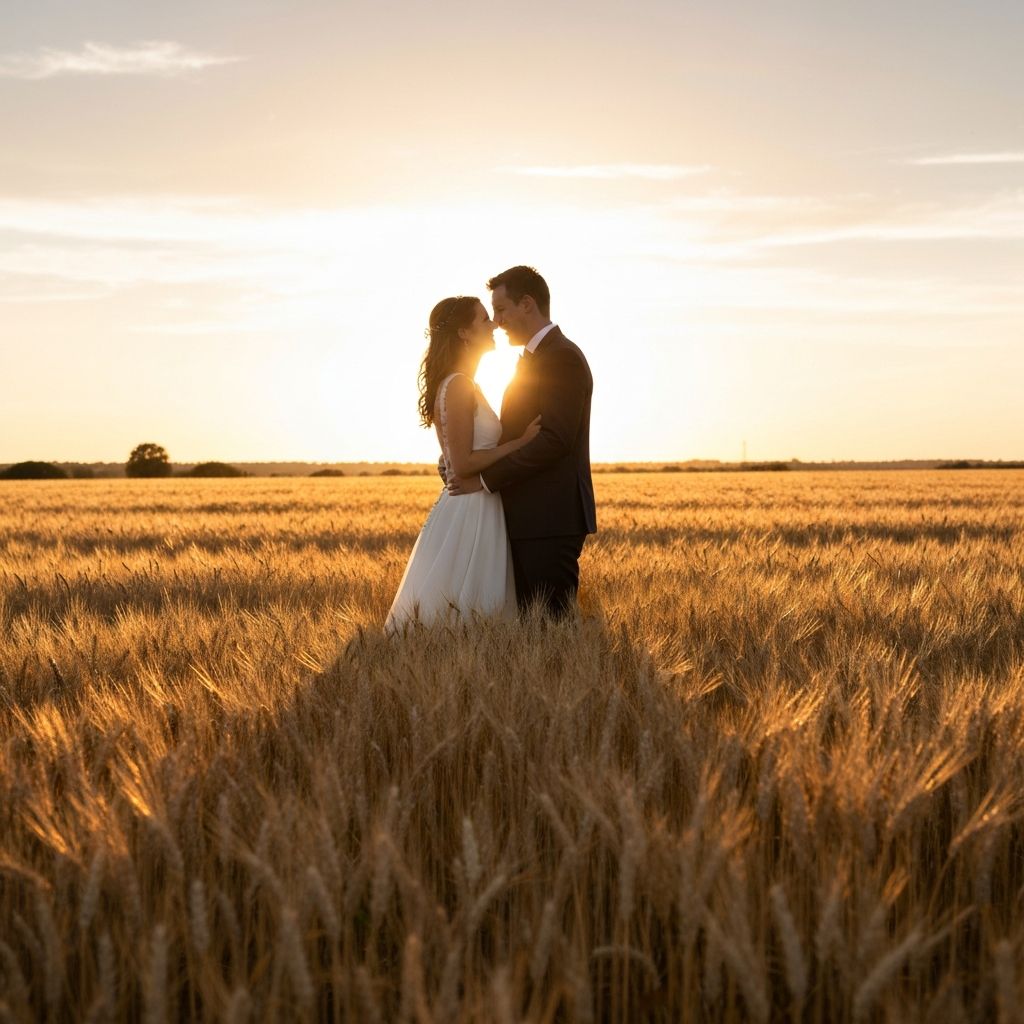 Goldene Stunde im Feld